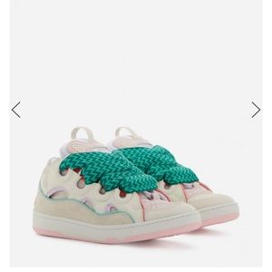 Lanvin leather curb sneakers